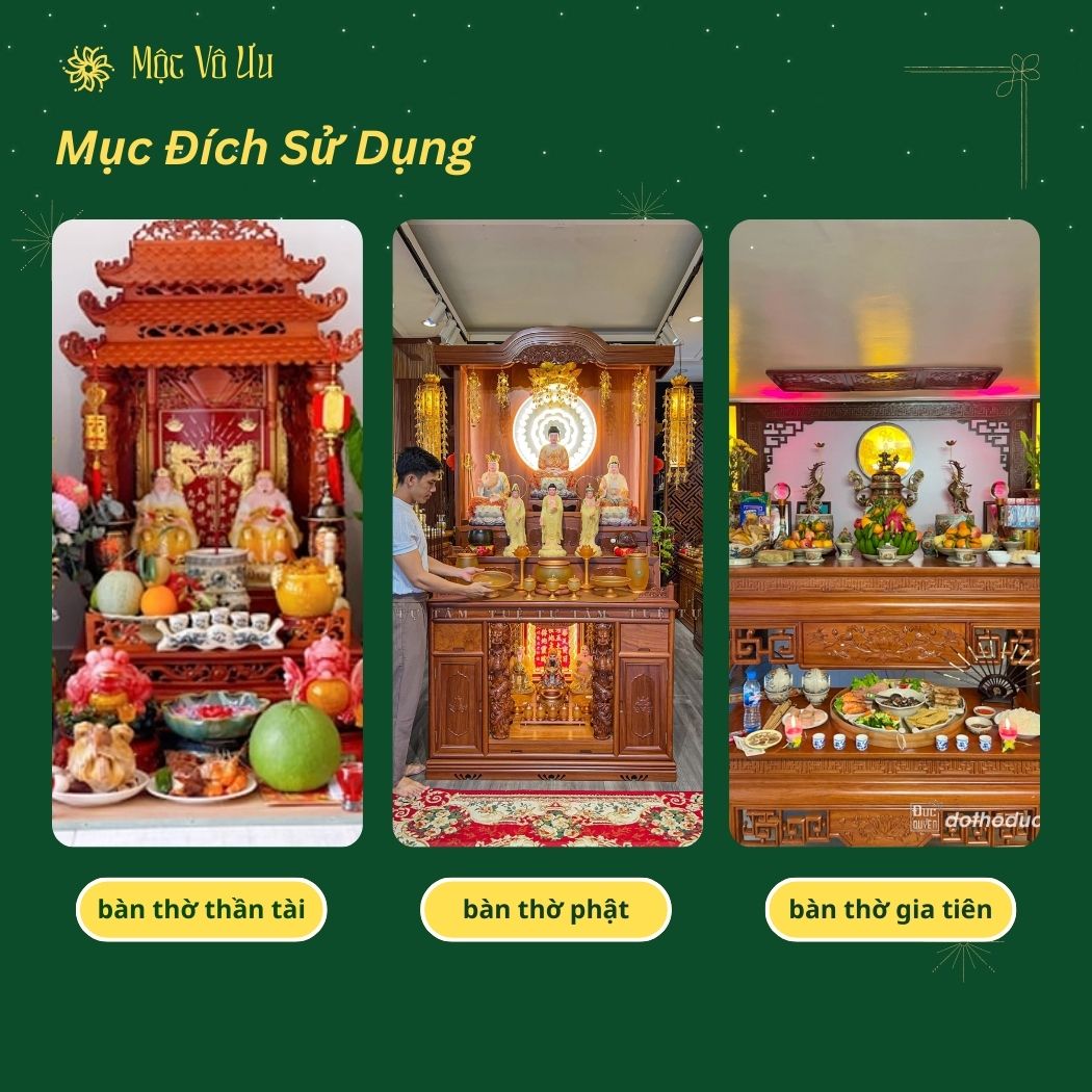 Nụ Trầm Hương Bàn Thờ Mộc Vô Ưu Cho Không Gian Thờ Cúng Trang Nghiêm, Thanh Tịnh. - Ảnh 5